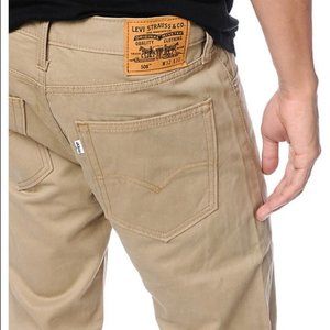 **38/32 Slim Fit Levi 508 Khaki Pants